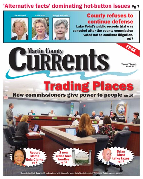 Martin County Currents March 2017 cover