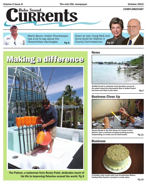 Hobe Sound Currents October 2012 cover
