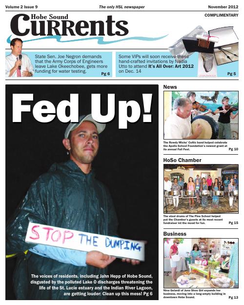 Hobe Sound Currents November 2012 cover