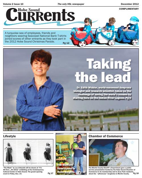 Hobe Sound Currents December 2012 cover