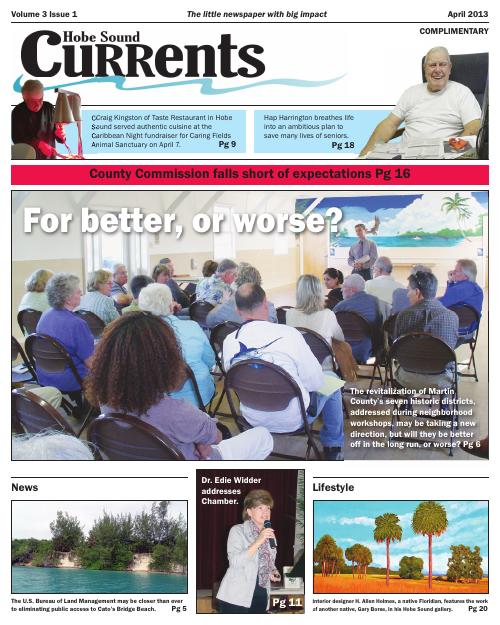 Hobe Sound Currents April 2013 cover
